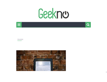 Tablet Screenshot of geekno.com